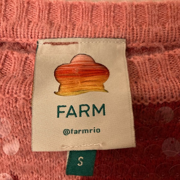 Farm Rio Heart Sequin Crewneck Sweater - Picture 3 of 7